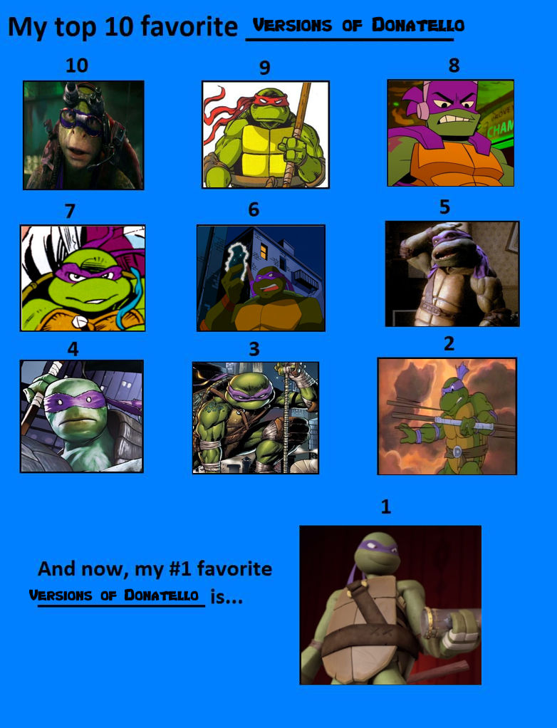 Which version of Donatello is your favorite and why? : r/TMNT
