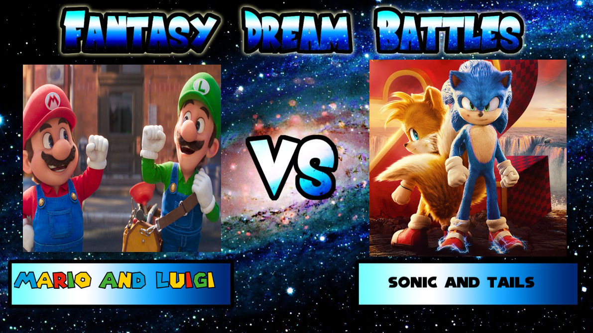 JPFDB Mario and Luigi vs Sonic and Tails by JefimusPrime on DeviantArt