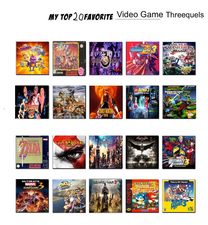 Threequel Examples JP's Top 20 Favorite Video Game Threequels by JefimusPrime on DeviantArt