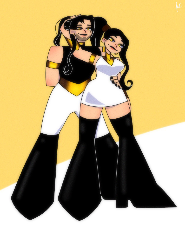 Atu and her genderbend by FallenCreatress on DeviantArt