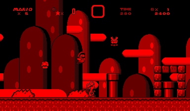 Virtual Mario Super Mario World (Virtual Boy Style) by AUSMiku on DeviantArt