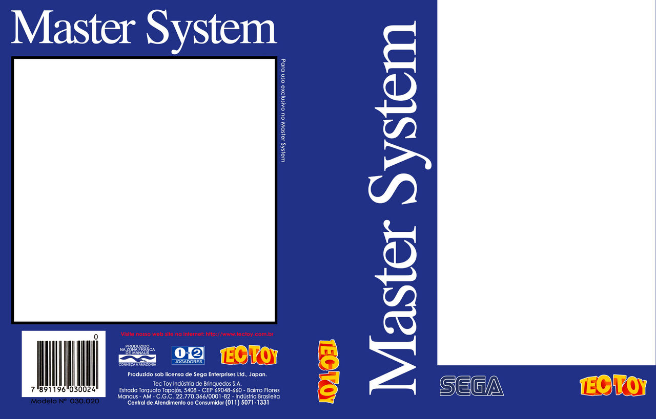 Brazilian Master System Box Art Template by AUSMiku on DeviantArt