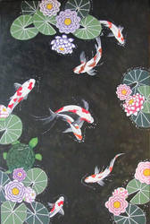 Koi Pond Painting