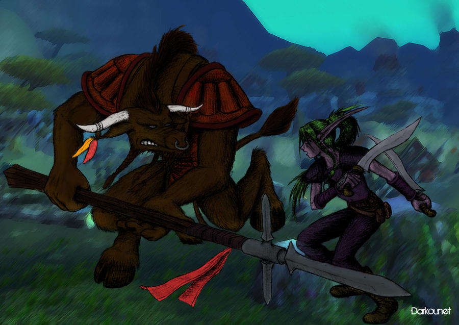 WoW : Tauren vs Elf