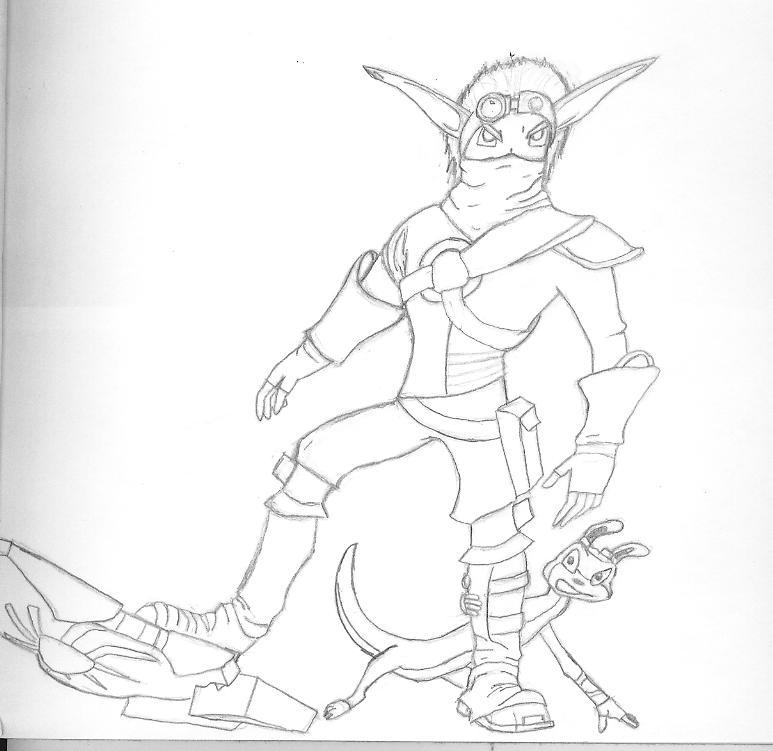 Jak on Jet Board by WiggleLizard on DeviantArt