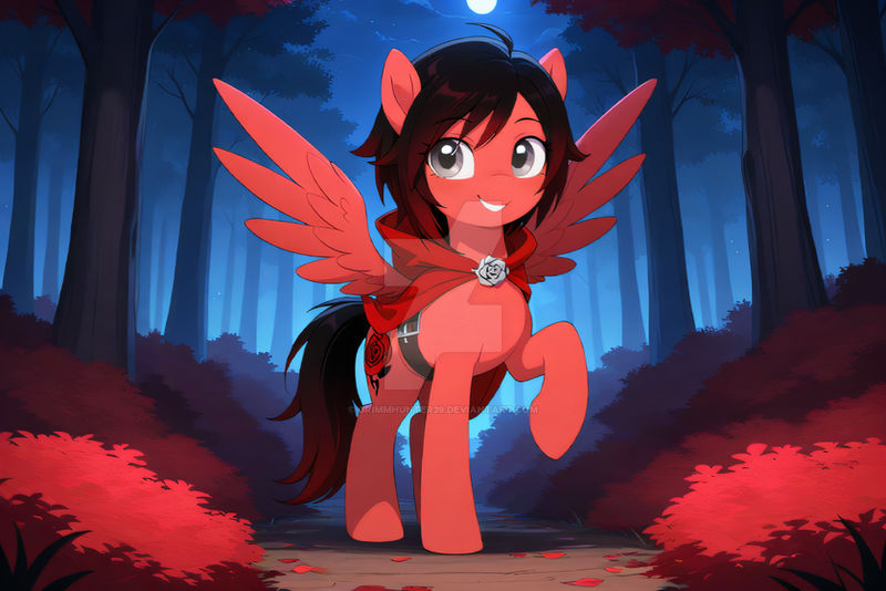 Ruby Pony by GrimmHunter39 on DeviantArt