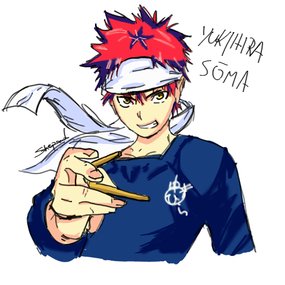 Yukihira Soma from Shokugeki no Soma by darkshepard666 on DeviantArt