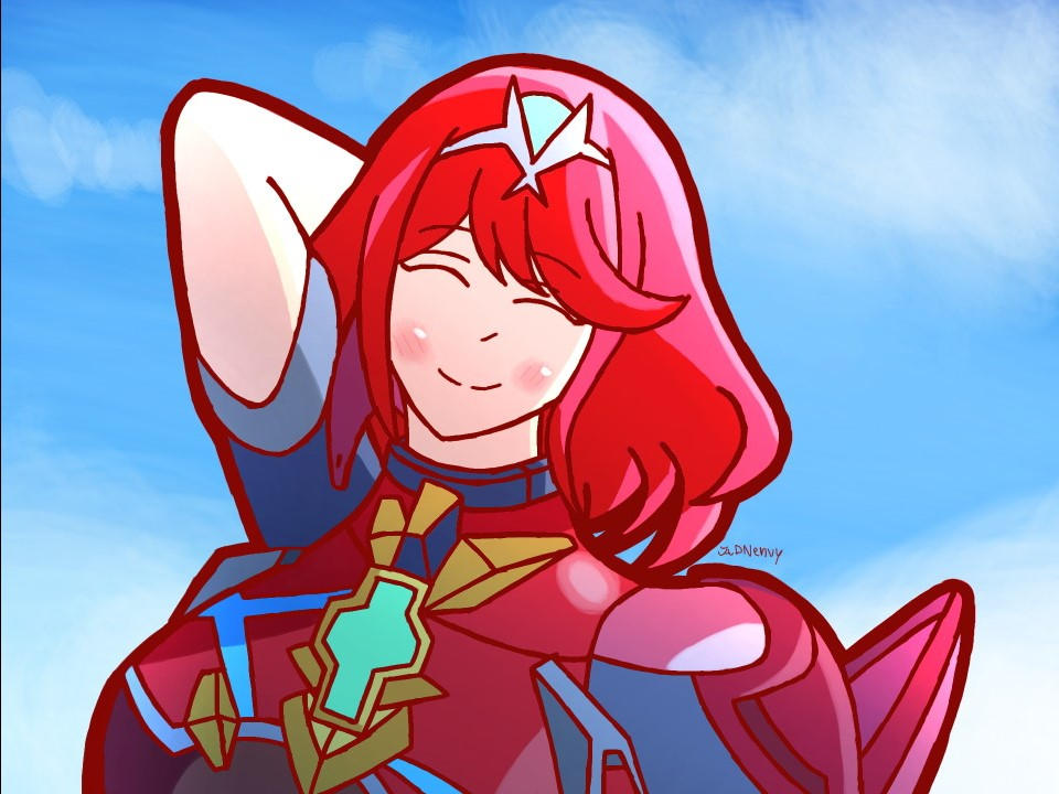 Pyra Smile by DrParadise on DeviantArt