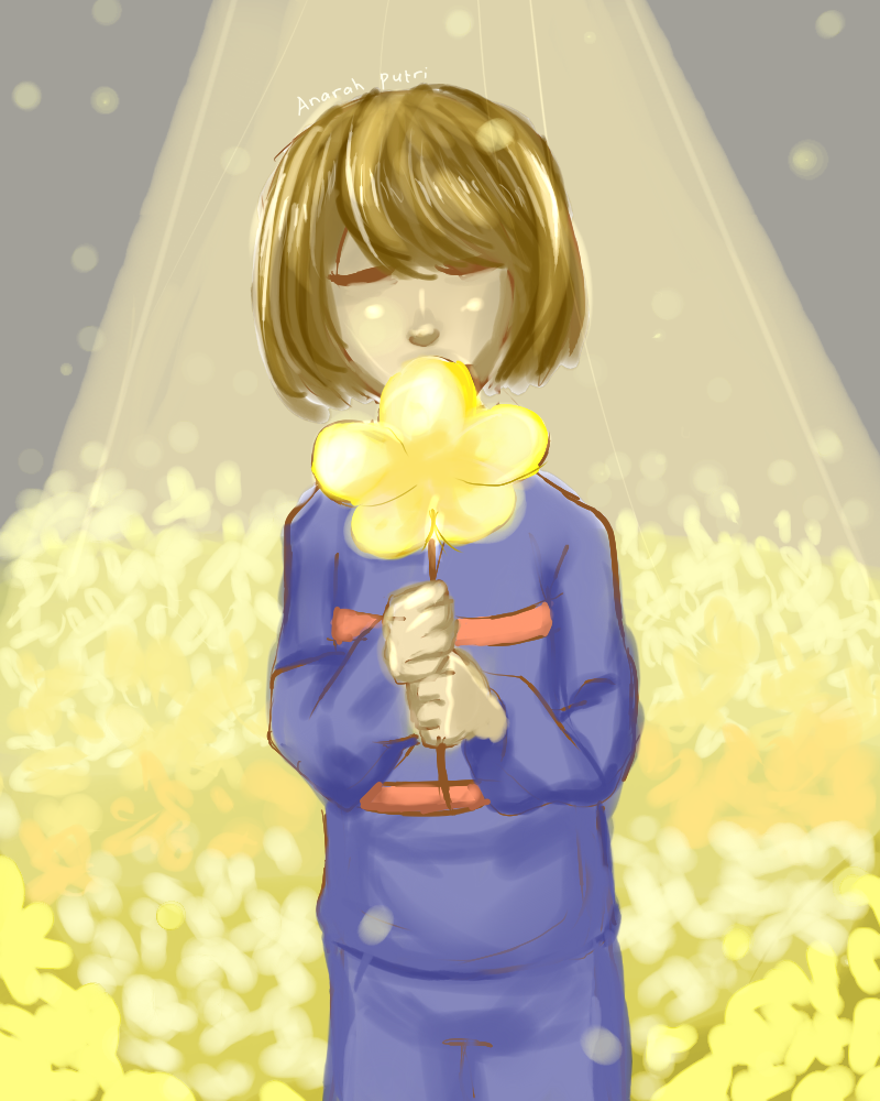 Frisk went to mount ebott to take a big risk. Ya..