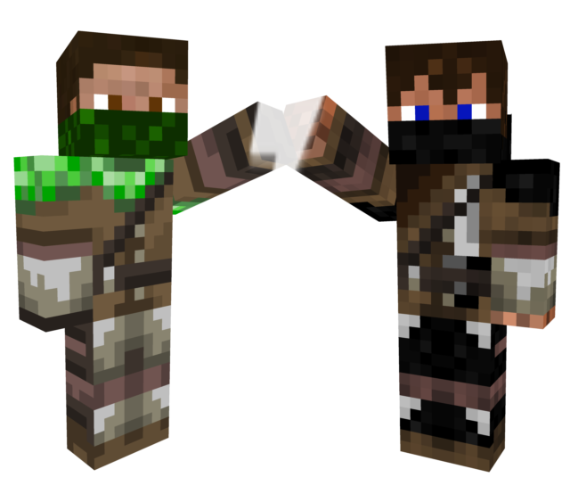 The creeper and Ender man Hunter's