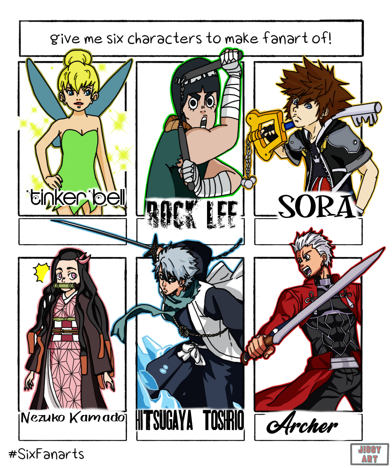 Six Fandom FanArt Challenge By JiggyOnTopArt On DeviantArt six-fandom-fanart-challenge-by-jiggyontopart-on-deviantart