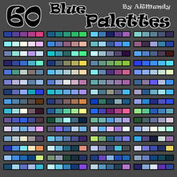 60 blue palettes