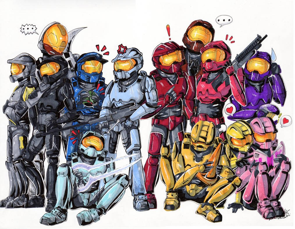All Meta Suits Rvb RVB fan art by MrPotatoAssassin on DeviantArt