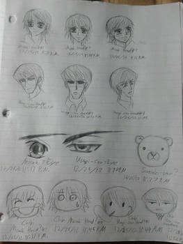 Misaki and Usagi-san doodles