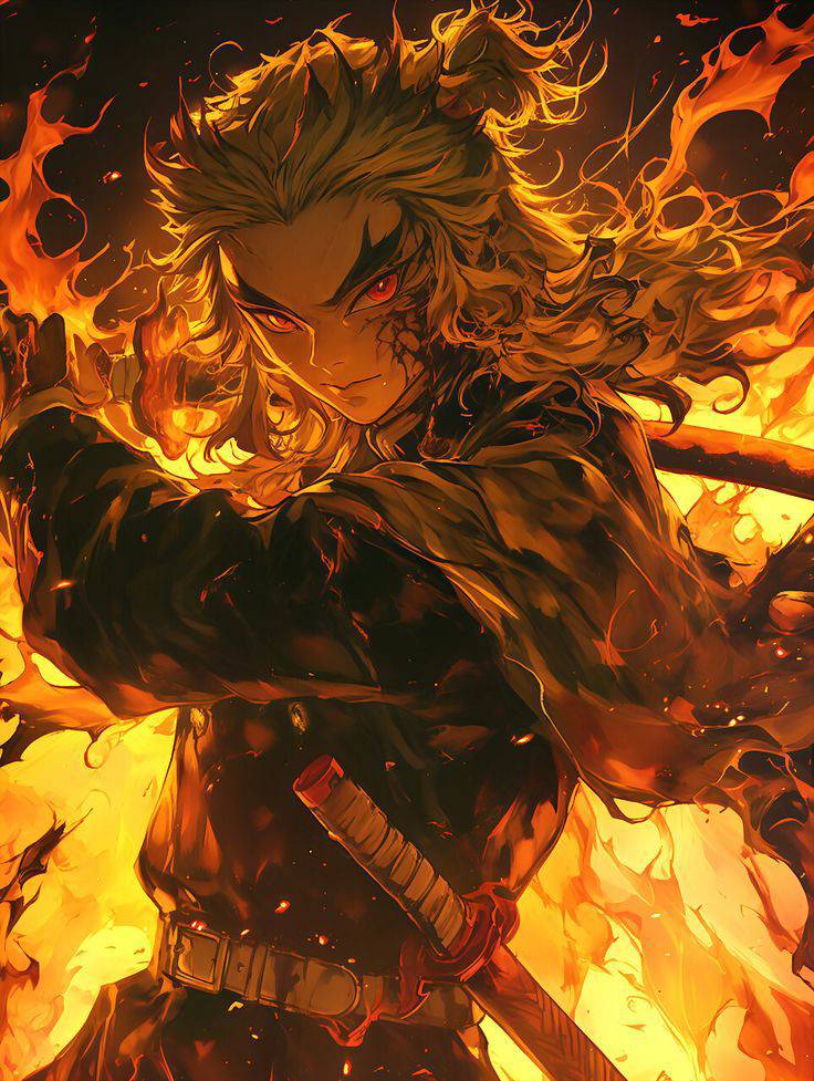 Kyojuro Rengoku / Demon Slayer anime art by bellmdp on DeviantArt