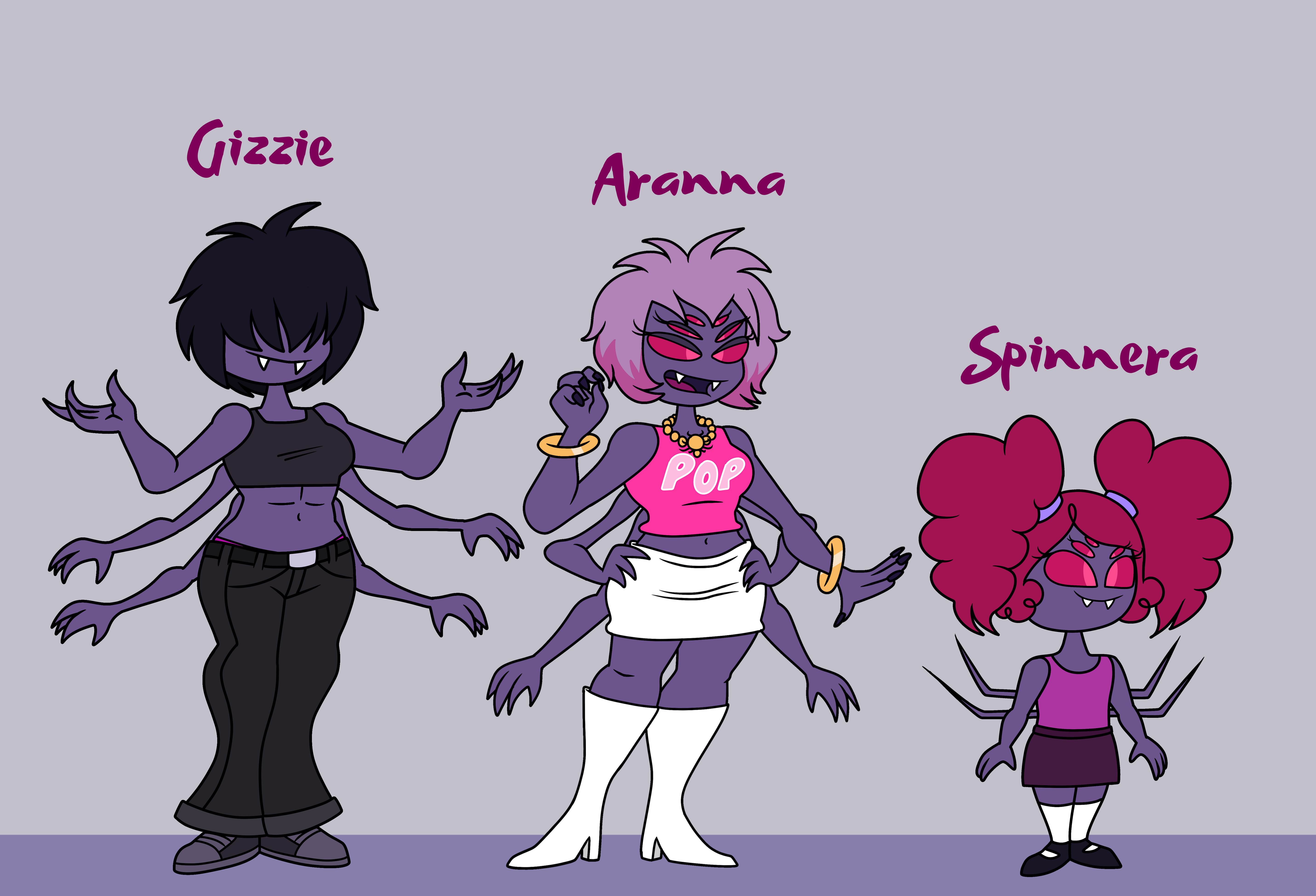 Spider Sisters by ToonTK-Draws on DeviantArt