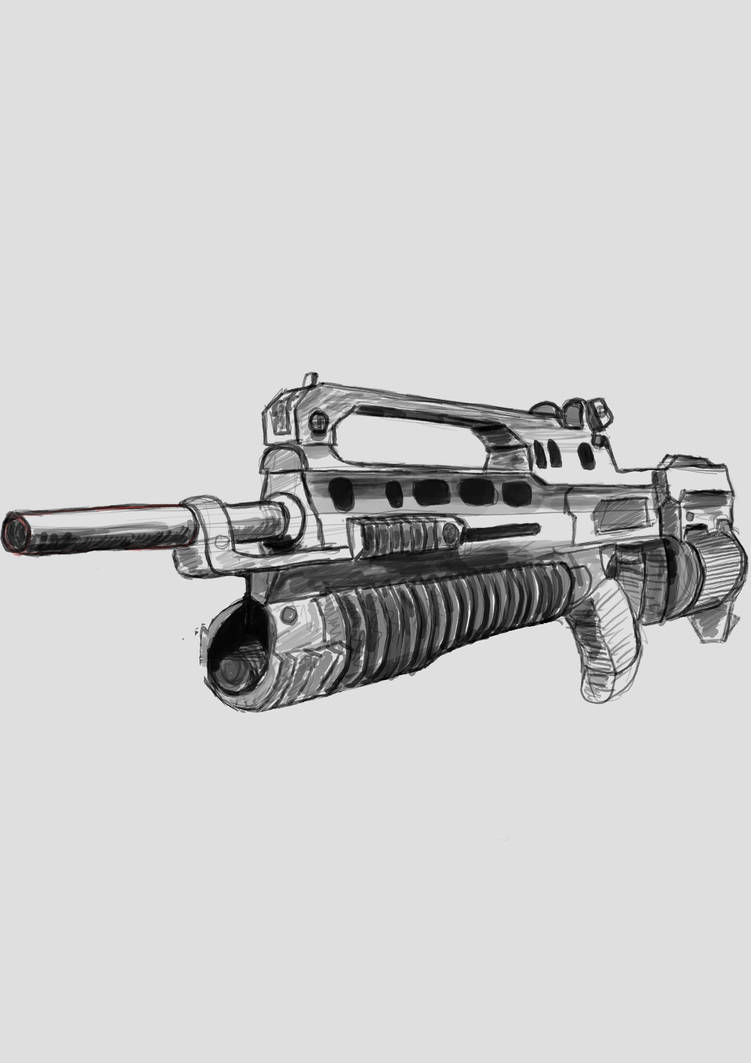 Rifle Sketch by christiandaly92 on DeviantArt
