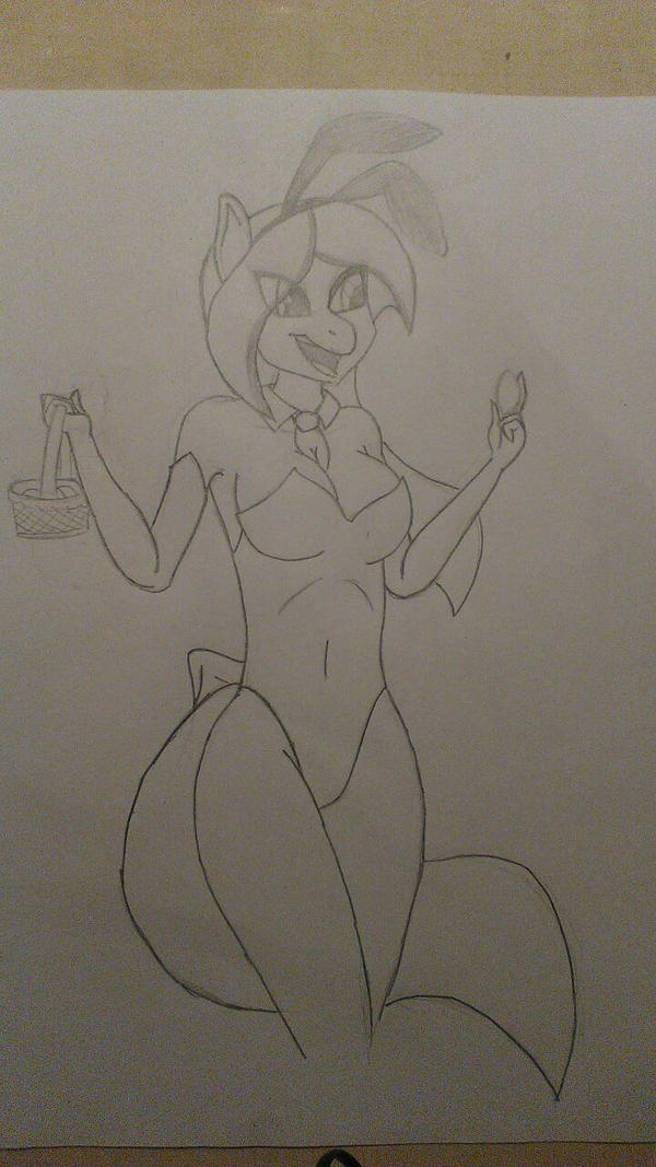 easter bunny - sketch
