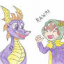 Hat Kid and Spyro
