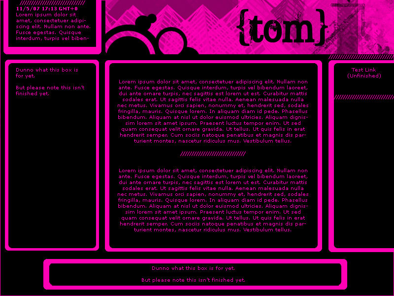 Pink Girl Rant Layout Pink and black layout by tomswork on DeviantArt
