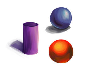 Color Round Shapes Practice