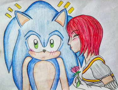 A romantic moment - Sonic and Elise by lupitamota on DeviantArt
