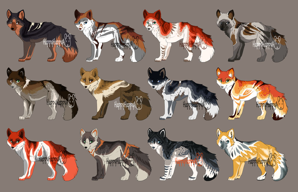 Fox Adaptables Fox adoptables {closed} by HappyHappyA on DeviantArt