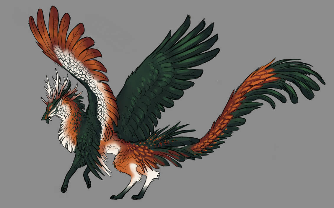 Closed Adopt Auction - Fowl Simurgh by Jananjuda on DeviantArt