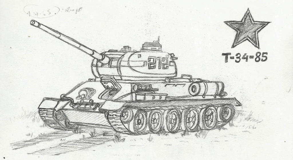 T-34-85 Sketch