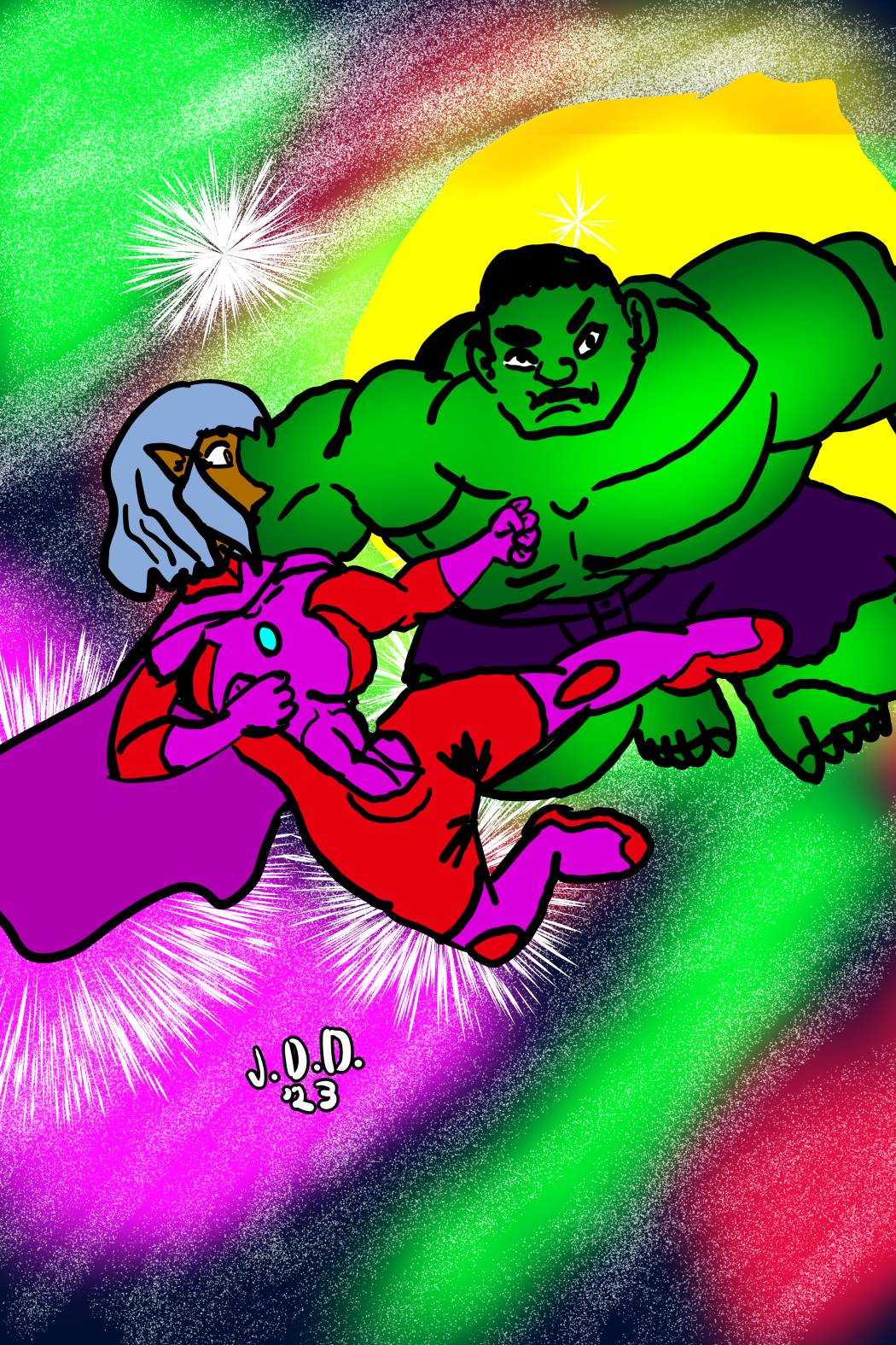 Sodarr Sodarr Vs Hulk rebooted lolz by jddishmonart on DeviantArt