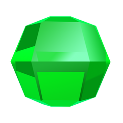 Bejeweled Green Gem