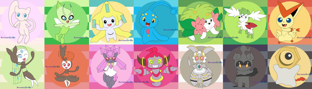 LF: Pogo Mythicals; Mew, Meloetta, Celebi, Victini, Jirachi (No deoxys or  darkrai.) : r/PokemonHome