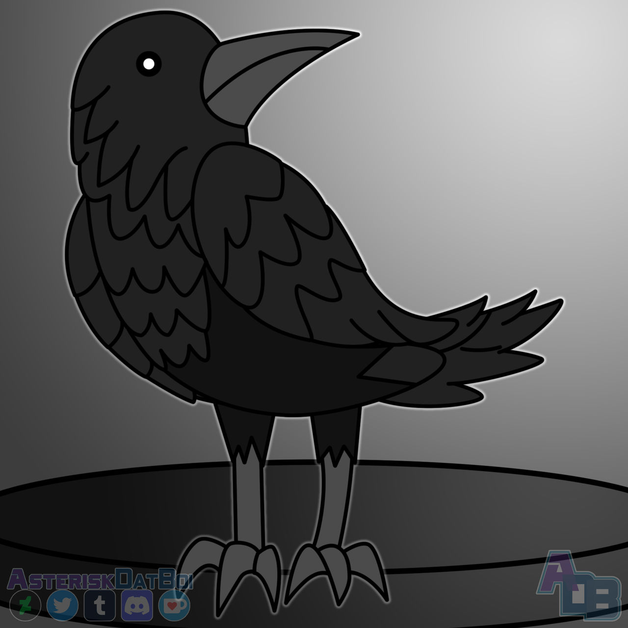 A Glowing Raven