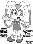 Inktober 2022 - Day 02: Cream the Rabbit by AsteriskDatBoi