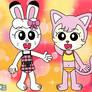 Mimirin and Nyakki (swimsuit alt.)