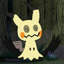 Mimikyu in the Dark Forest - flat color vr.