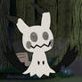 Shiny Mimikyu in the Dark Forest - flat color vr.