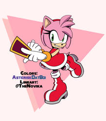 Amy Rose in OK K.O. colors (TheNovika Collab)