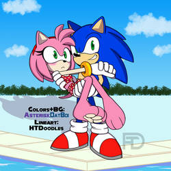 My Sonamy V-Day Color Challenge (HTDoodles Collab)