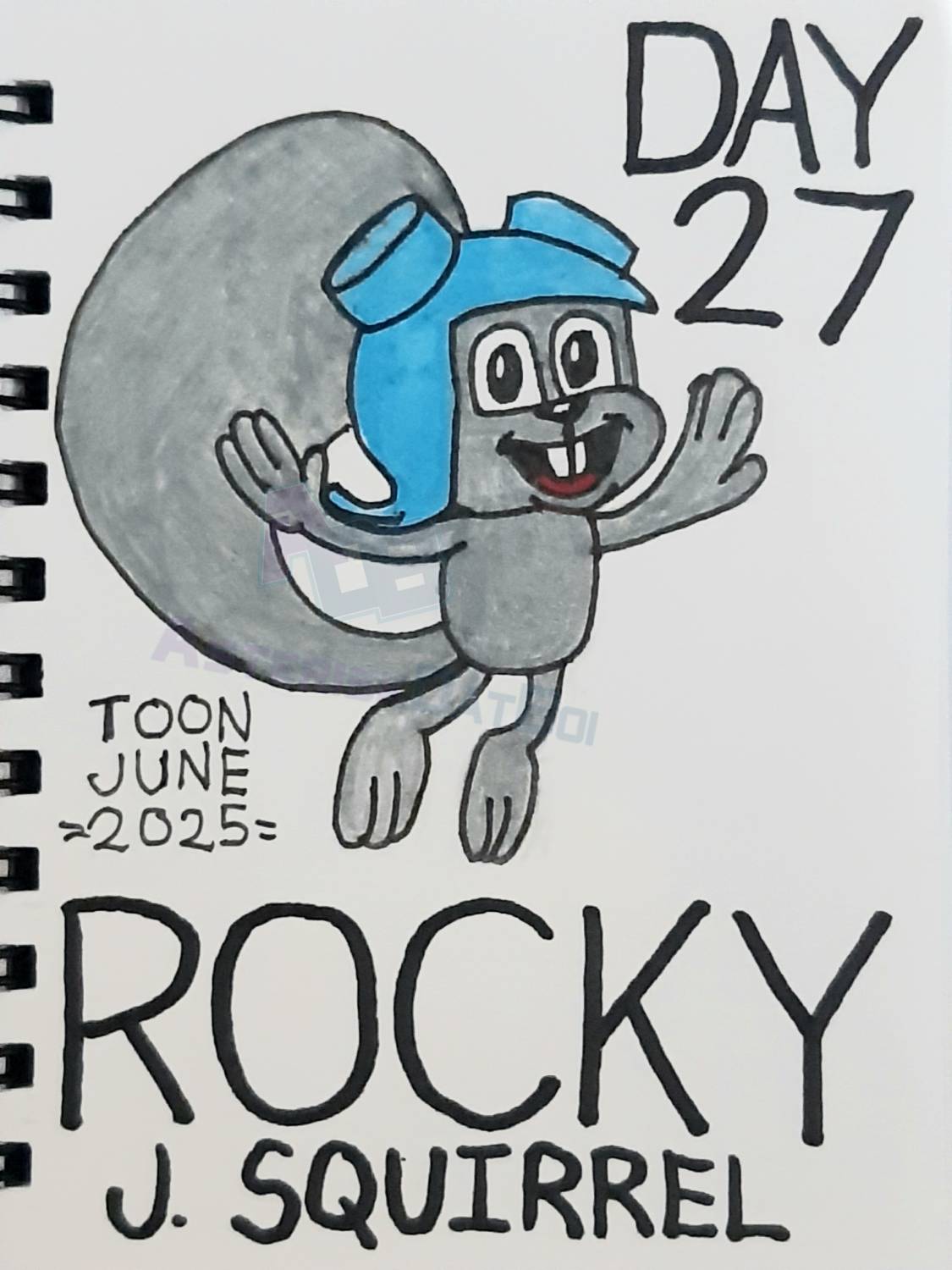 ToonJune2025 - Day 27: Rocky J. Squirrel