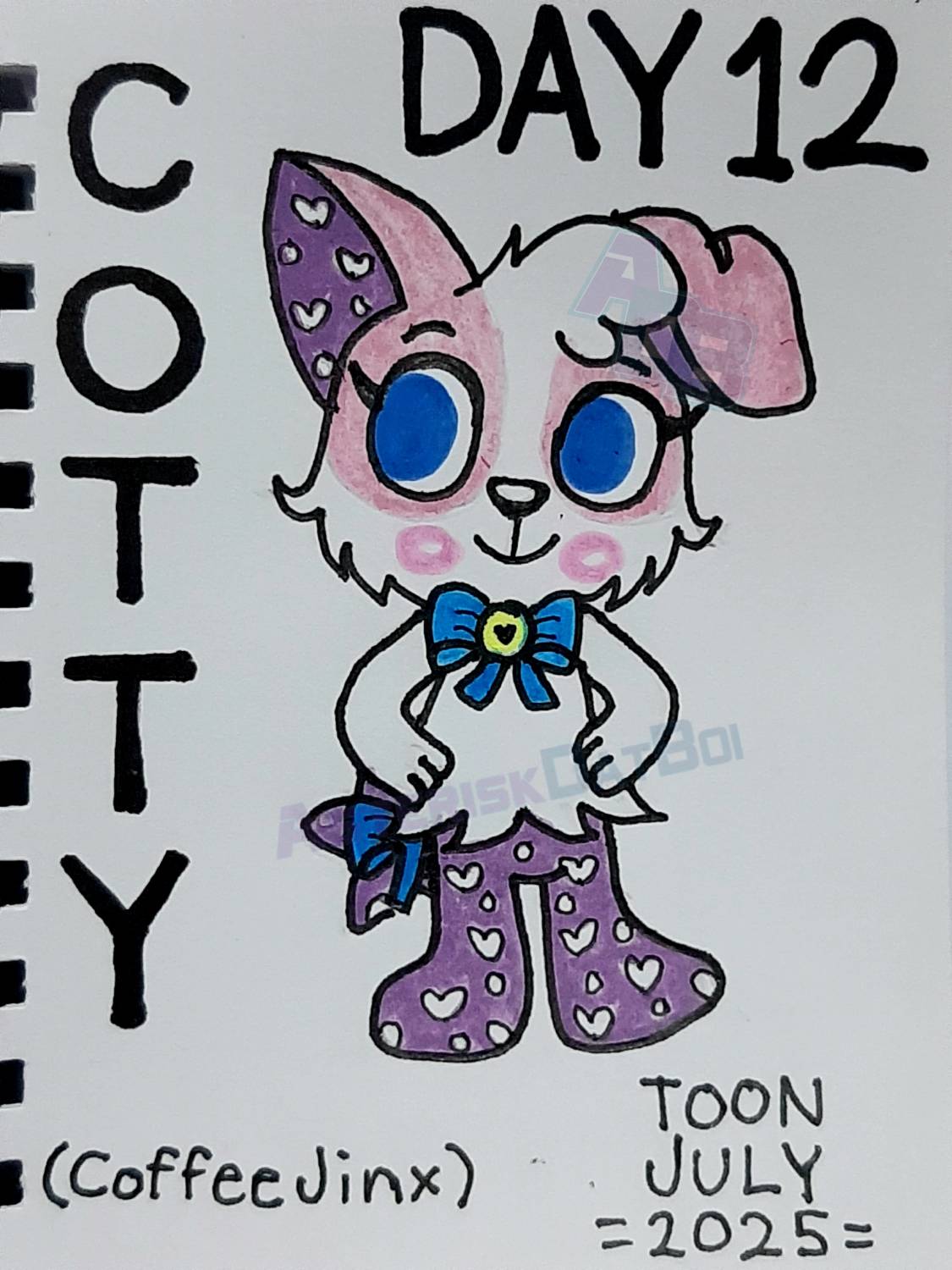 ToonJuly2025 - Day 12: Cotton/Cotty (CoffeeJinx)