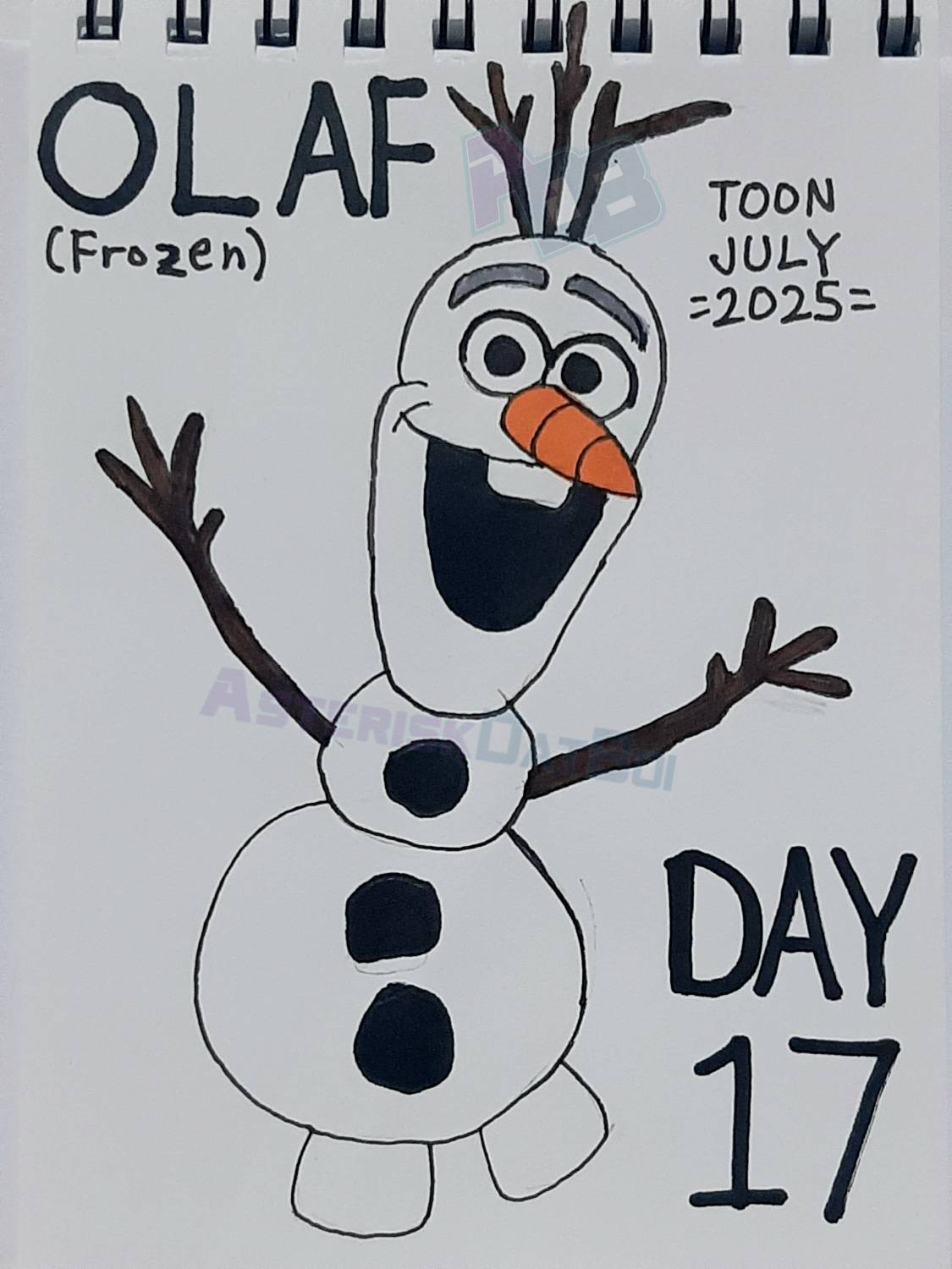 ToonJuly2025 - Day 17: Olaf (Frozen)