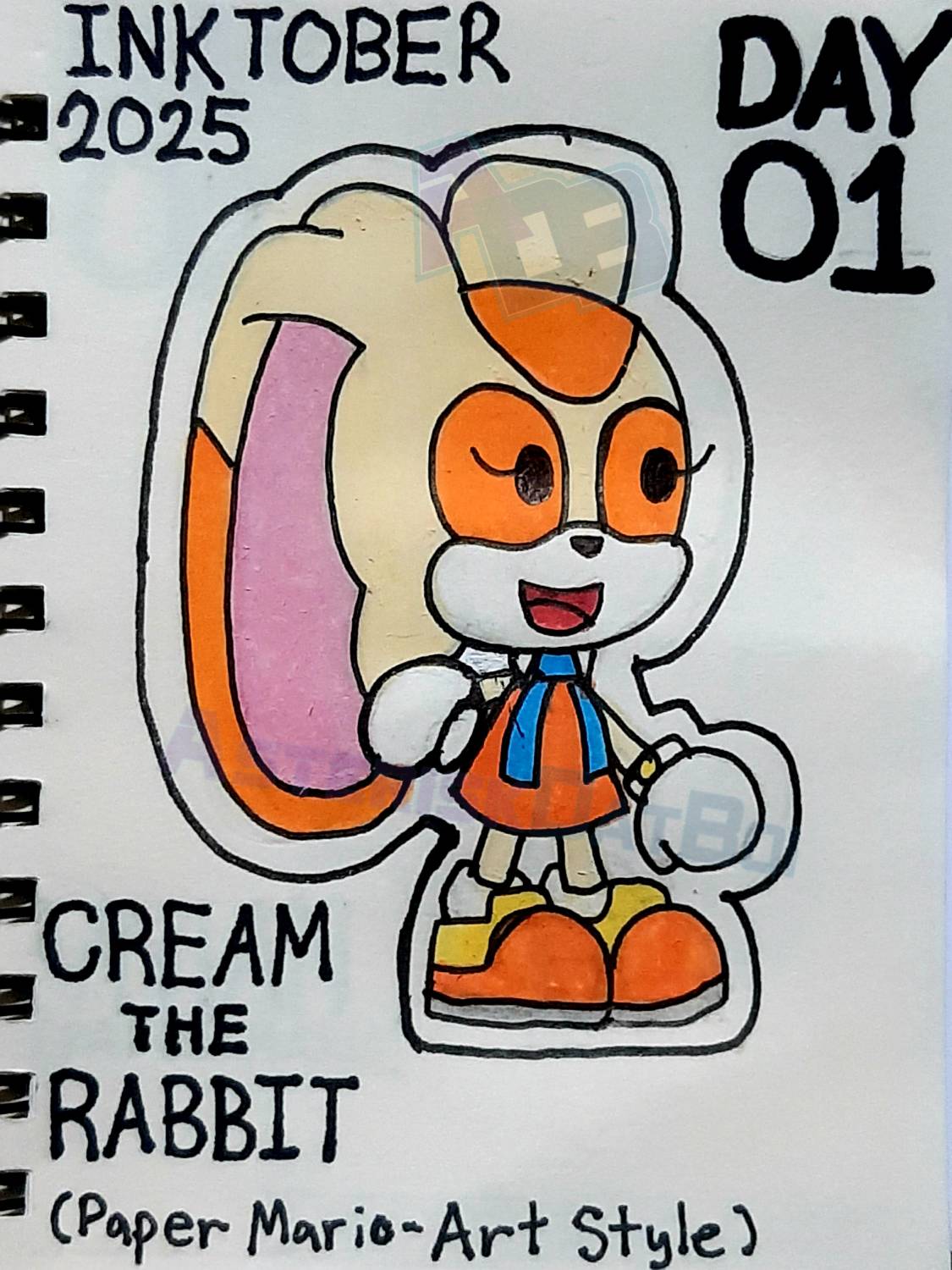 Inktober2025 - Day 01: Paper Cream