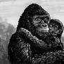 A Gorilla with Her Baby