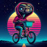 E.T. - The Extra Terrestrial Riding A Bmx