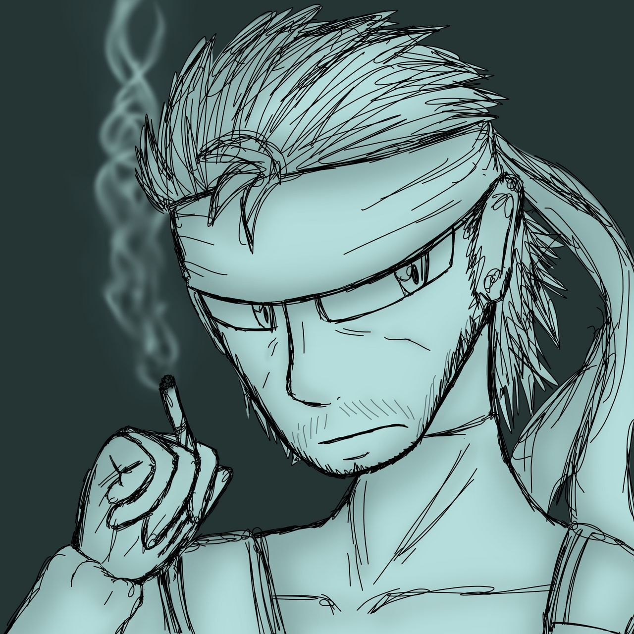 Solid Snake Sketch by DSeven-Archive on DeviantArt