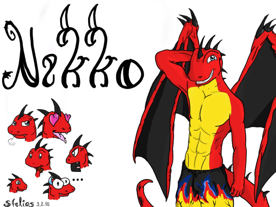 Dragon Inn Nikko Nikko the red dragon by LizeronWardragon on DeviantArt