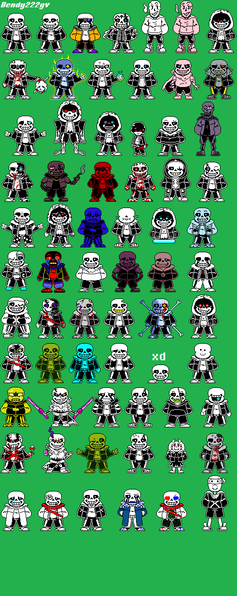 Undertale Fight-Ink Sans Sprite Au(Part end) 