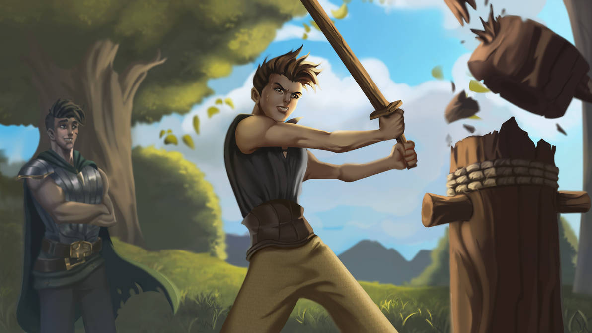 one of my RPG scenes that I Illustrated by Nebres on DeviantArt