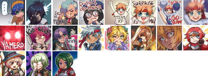 RPG Maker Birthday Stickers